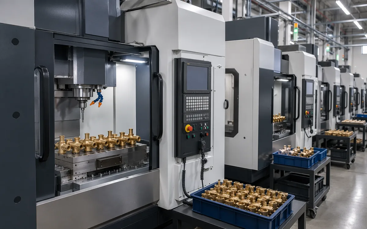 CNC machining centers for precision faucet components